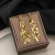 occidental style Metal Leaf earrings  high long style tassel earring samll leaves Earring woman