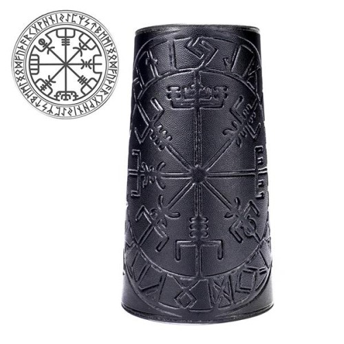 occidental style punk patternPU leather geometry retro rope