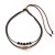  retro necklace personality weave rope color pendant clavicle chain punk wind man occidental style