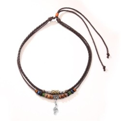 occidental style beads necklace retro personality pendant sweater chain fashio..