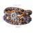 occidental style retro wind handmade weave natural beads bracelet woman multilayer twining