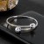  occidental style opening imitate Pearl elegant circle claw chain fully-jewelled bangle bride Pearl brace