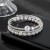  opening imitate Pearl Rhinestone bangle multilayer twining elasticity more row Pearl fully-jewelled bracelet