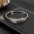  opening elasticity bangle occidental style mosaic fully-jewelled zircon claw chain bracelet Rhineston