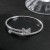 fully-jewelled bride bangle  row opening bow Rhinestone bracelet crystal bracelet woman