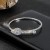 occidental style drop embed zircon bangle opening Rhinestone bride elasticity fully-jewelled diamond 