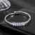 occidental style brilliant bronze embed Zirconium bangle crystal claw chain opening row luxurious fully-jewel