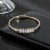 occidental style brilliant bronze embed Zirconium bangle crystal claw chain opening row luxurious fully-jewel