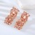 occidental style personality fashion temperament earrings fully-jewelled square ear stud woman Alloy diamond ex