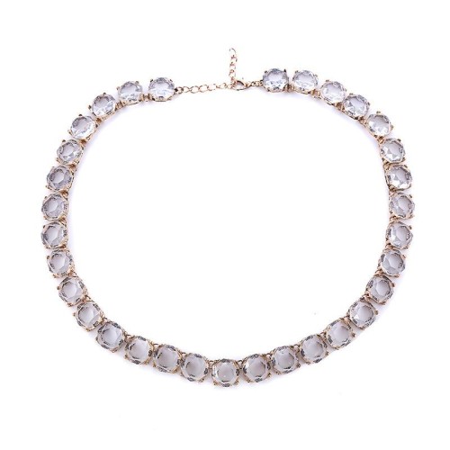 occidental style fully-jewelled necklaceI wind fashion all-Purpose woman clavicle chain high temperament necklace