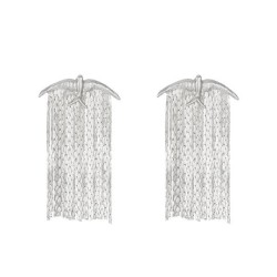 occidental style retro tassel earrings woman samll high ear stud fashion gilde..