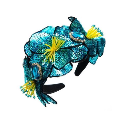 occidental style retro Headband woman fashion flowers Rhinestone Headband woman width luxurious sequin Headband