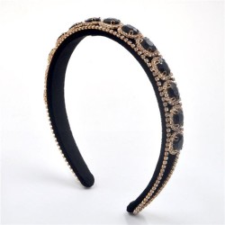 Headband occidental style Headband retro luxurious drop fully-jewelled trend H..