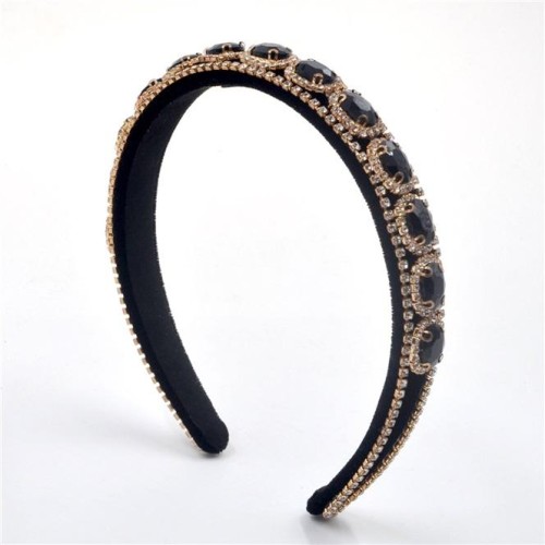 Headband occidental style Headband retro luxurious drop fully-jewelled trend Headband