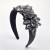   occidental style luxurious embed glass diamond flowers Headband woman retro Headband width