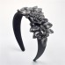 occidental style luxurious embed glass diamond flowers Headband woman retro Headband width