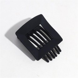 Koreains pure color frosting hollow square high brief hair clip