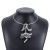occidental style geometry flowers pendant Collar  fashion retro three-dimensional tulip Metal necklace