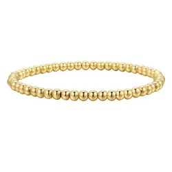  brief beads bracelet gold retro elasticity beads bangle