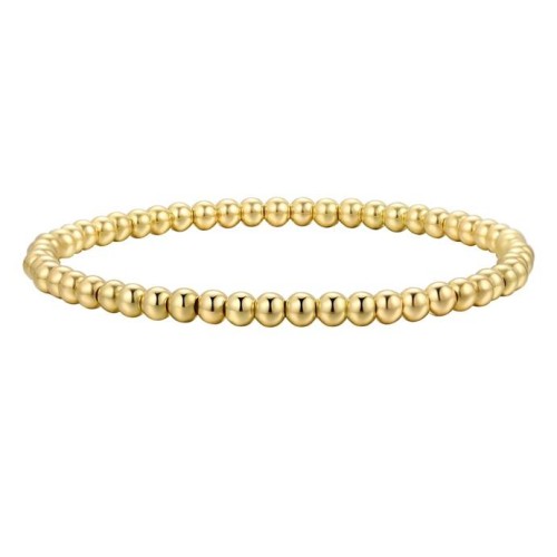  brief beads bracelet gold retro elasticity beads bangle