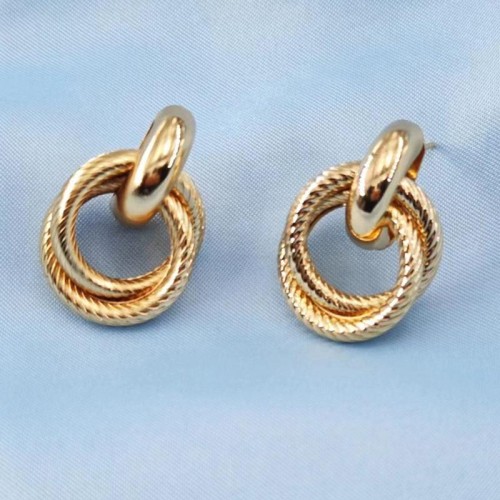 occidental style brief fashion style Double samll Earring pattern Double circle earrings