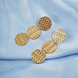 occidental style new fashion personality trend style new gold Earring weave ea..