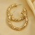 occidental style retro twisted fashion surface Earring more hollow tube earrings