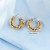 occidental style retro twisted fashion surface Earring more hollow tube earrings