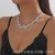   occidental style fashion Rhinestone Rhinestone necklace exaggerating necklace clavicle 
