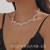   occidental style fashion Rhinestone Rhinestone necklace exaggerating necklace clavicle 
