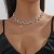  occidental style fashion Double layer Rhinestone necklace fully-jewelled flower brilli