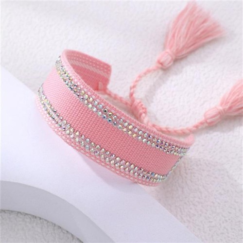  occidental style weave diamond tassel Bohemia bracelet woman
