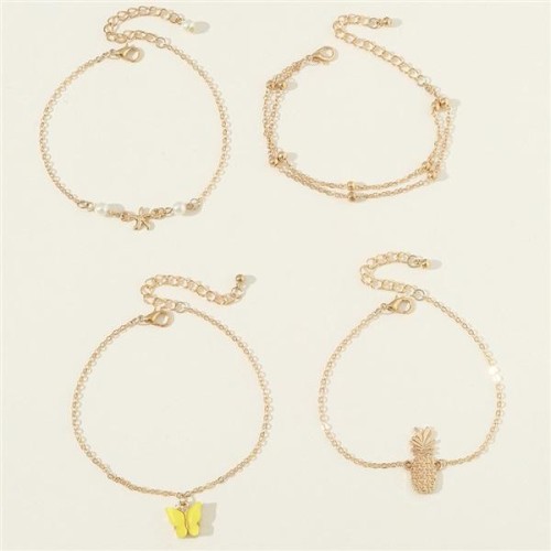 F occidental style woman Anklet pendant Bohemia summer woman Anklet set