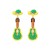 summer personality exaggerating Alloy diamond beads enamel earring brief fashion earrings