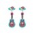 summer personality exaggerating Alloy diamond beads enamel earring brief fashion earrings
