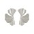 occidental style fashion temperament brief silver leaves Alloy ear stud Metal wind earrings