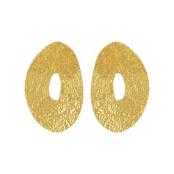 occidental style summer retro brief Irregular geometry Round Alloy earrings pe..