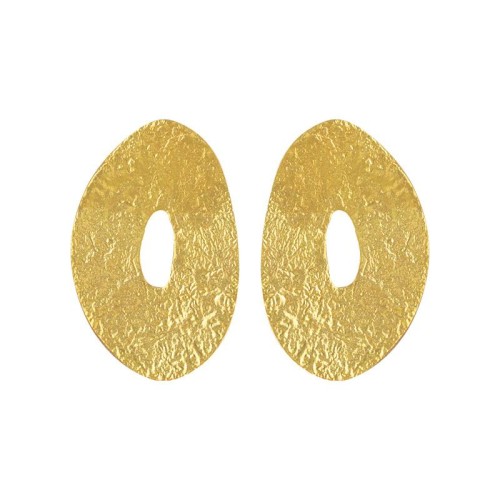 occidental style summer retro brief Irregular geometry Round Alloy earrings personality exaggerating Earring wom