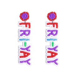 occidental style creative gift WordFRIYY handmade beads earring lady earrings