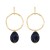  occidental style fashion brief Irregular geometry Round resin pendant Alloy earring temperament all-Purpose