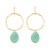  occidental style fashion brief Irregular geometry Round resin pendant Alloy earring temperament all-Purpose