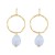  occidental style fashion brief Irregular geometry Round resin pendant Alloy earring temperament all-Purpose