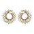 occidental style new exaggerating fully-jewelled sun flower Alloy diamond earrings woman fashion personality Ear