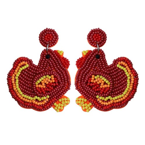occidental style creative handmade beads earrings personality exaggerating retro ethnic style Earring
