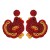 occidental style creative handmade beads earrings personality exaggerating retro ethnic style Earring