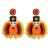 occidental style creative handmade beads earrings personality exaggerating retro ethnic style Earring