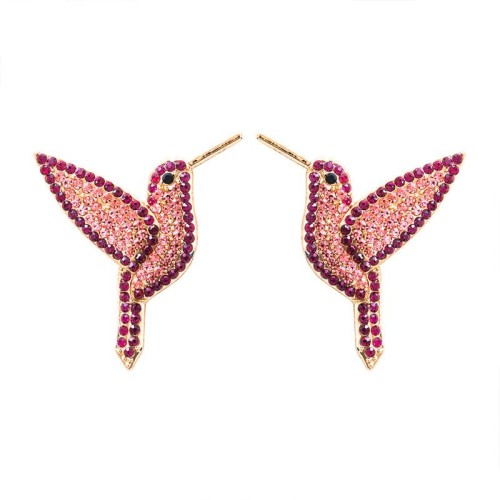 summer creative samll animal samll Alloy diamond ear stud fashion personality samll retro woman