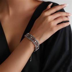  occidental style wind geometry lady Metal bracelet fashion wind