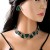 occidental style retro geometry triangle necklace  personality exaggerating luxurious set earrings
