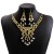 occidental style retro ethnic style set  exaggerating luxurious drop necklace palace wind Round tassel earring